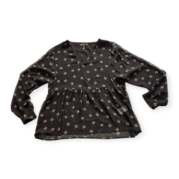 Maje Skirt Set in Printed Chiffon, Jouet Skirt, Leona Top, Size 2/M - Picture 7 of 16